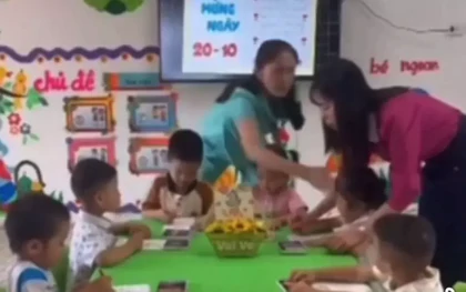 Hai giáo viên mầm non 'tác động' vào mặt bé gái trong giờ học