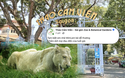Thảo Cầm Viên thông báo về một thành viên nổi tiếng đã gắn bó 16 năm