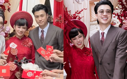 Vợ Vương Anh Ole tung ảnh đám hỏi nét căng: So với trên mạng khác nhiều không?
