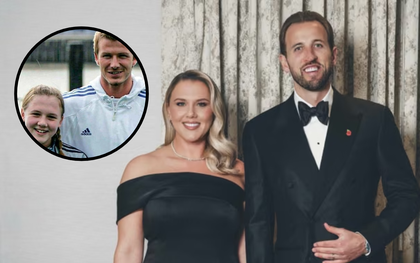 Cô bé 4 tuổi bên cạnh Beckham giờ đây trở lại hậu phương của Harry Kane với chuyện tình “độc nhất vô nhị”