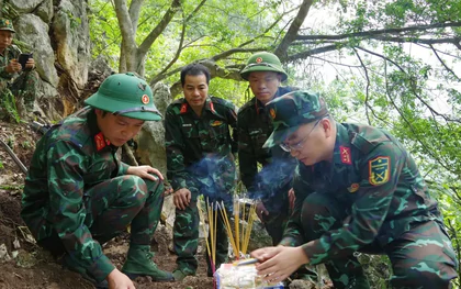 Tìm thấy hài cốt 22 liệt sĩ ở Tuyên Quang, một liệt sĩ còn chứng minh nhân dân rõ thông tin