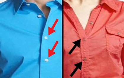 Vì sao cúc áo nam nằm bên phải, cúc áo nữ nằm bên trái?