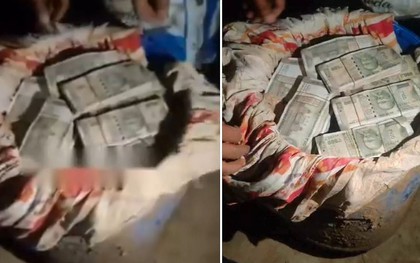 Phát hiện 13,5 tỷ đồng tiền mặt chôn dưới lòng đất