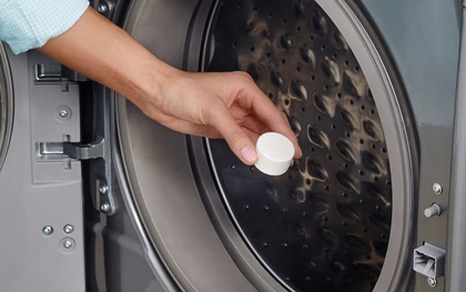 Máy giặt sạch bóng và thơm tho nhờ 2 nguyên liệu có trong nhà