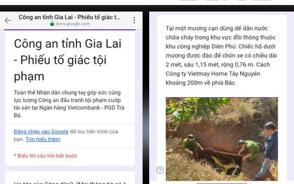 Cách mới để cung cấp thông tin về vụ cướp ngân hàng ở Gia Lai