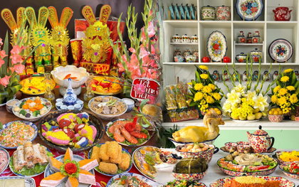 "Đại hội" khoe mâm cúng ông Công ông Táo ngập tràn MXH: Không chỉ nhiều món ăn may mắn mà còn đẹp đến "nín thở"