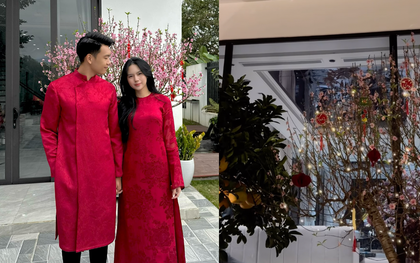 Biệt thự nhà Thành Chung và hotgirl Tuyên Quang lộng lẫy, rực rỡ không khi Tết, cuộc sống hôn nhân khiến netizen chỉ biết ước