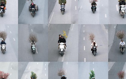 Bộ ảnh “Chở Tết về nhà” chụp trong một buổi chiều gây bão mạng