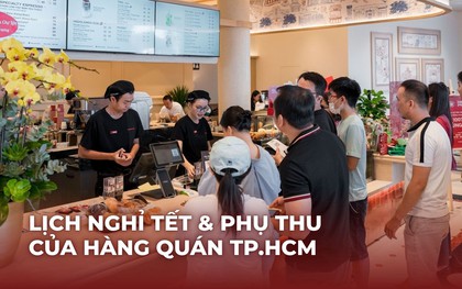 Lịch mở cửa và mức phụ thu của các chuỗi cà phê lớn tại TP.HCM dịp Tết Bính Ngọ 2026