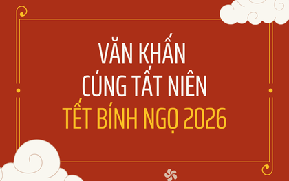 Bài văn khấn Tất niên Tết Bính Ngọ 2026