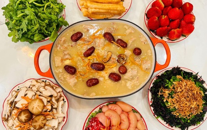 Món lẩu cháo bánh chưng ngon 'đỉnh nóc' giúp 'giải cứu' bánh chưng sau Tết