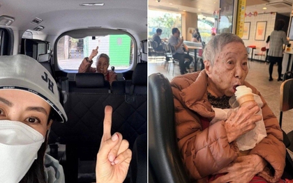 Nữ diễn viên vào viện dưỡng lão, đón người giúp việc 102 tuổi về ăn Tết gây xúc động