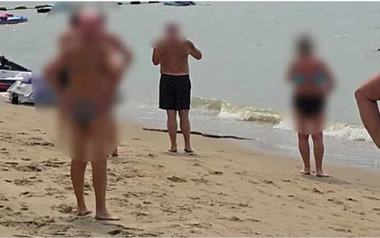Sinh vật dài ngoằng bất ngờ trồi lên giữa bãi tắm đông nghịt, cơ quan chức năng nói: "Đây là việc hiếm"