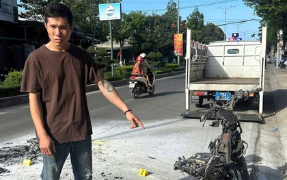 Danh tính nam thanh niên đốt xe máy khi bị cảnh sát giao thông dừng xe kiểm tra