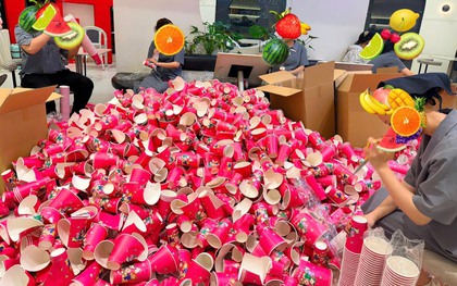 Biến căng cộng đồng trà sữa hôm nay: Quán in 10.286 cốc giấy có hình ảnh "ăn cắp" thiết kế từ nhà sách Phương Nam