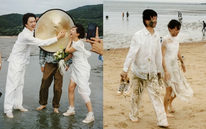 Hot nhất ngày: Ca sĩ 9X kết hôn tung ảnh cưới lạ đời mặt lấm lem bùn, sao nam số 1 showbiz vội chúc mừng
