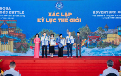 Tổ chức kỷ lục thế giới sang Việt Nam xác nhận điều chưa từng có: "Cú đúp" trao ngay ngày khai trương