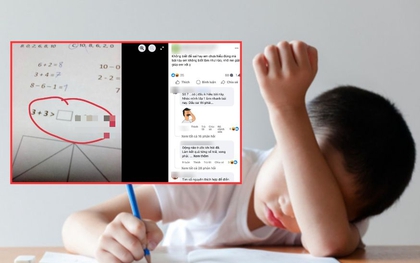 1 bài Toán lớp 1 khiến hội cha mẹ HOANG MANG!