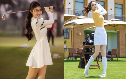 Viral ảnh Á hậu Phương Nhi xinh đẹp và khí chất chuẩn "dâu hào môn" khi chơi golf - môn gắn với Đỗ Mỹ Linh