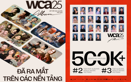 Album WeChoice Awards 2025 “ẵm” nửa triệu views, leo top “tằng tằng”: Nhạc hay chưa từng làm dân tình thất vọng!