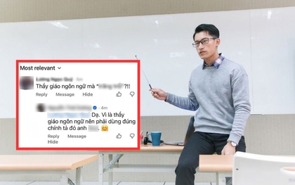Một thầy giáo ngôn ngữ nổi tiếng ở TP.HCM bỗng bị cộng đồng mạng "bóc phốt" dùng từ sai, kết quả cuộc tranh cãi quá bất ngờ!