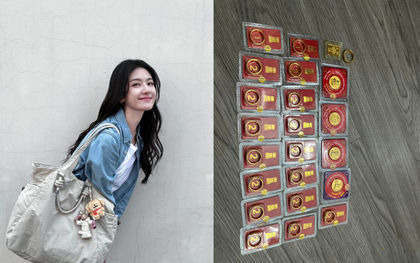 Bức ảnh 23 chiếc nhẫn vàng khiến nhiều người tấm tắc: Mua vàng bao lâu cũng chỉ đợi mỗi lúc này