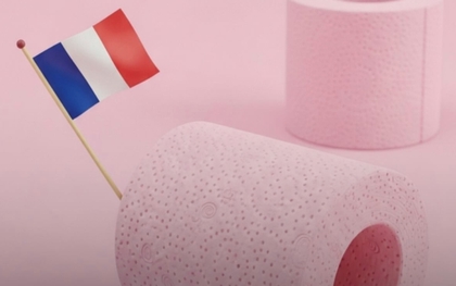 Tại sao giấy vệ sinh ở Pháp lại có màu hồng?