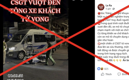 Sự thật thông tin 2 chiến sĩ CSGT thương vong do truy đuổi người vi phạm giao thông