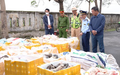 Dừng xe tải chạy đêm trên cao tốc, lộ ra hơn 2,6 tấn nội tạng, mỡ, xương ống động vật... không nguồn gốc