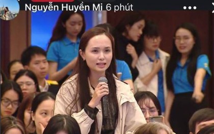 Vợ Văn Quyết viral khắp cõi mạng bởi khoảnh khắc xinh đẹp, khí chất tiểu thư khi xuất hiện trên Fanpage Thông tin Chính phủ