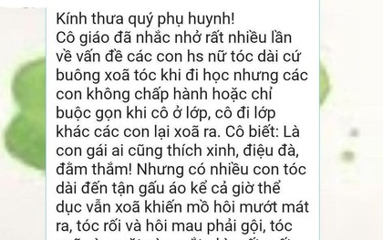 Tin nhắn của 1 cô giáo khiến hàng trăm phụ huynh tranh luận: Nên tôn trọng quyền riêng tư của nữ sinh hay bắt ép vào khuôn khổ?