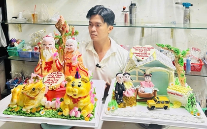 ‘Thổi hồn’ 12 con giáp lên bánh kem, chàng trai khiến dân mạng trầm trồ