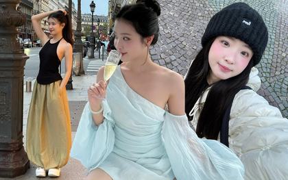 "Bạch nguyệt quang" sống ở Paris gây sốt vì mặc đẹp, đứng cạnh gái Tây không hề lép vế