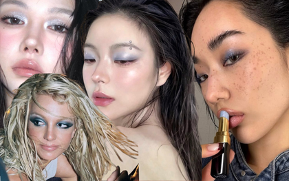 Makeup mắt xanh hồi sinh rầm rộ năm 2026: Đâu cũng là "Icy Blue", Y2K đạt đỉnh khi sự "sến" trở thành sang chảnh