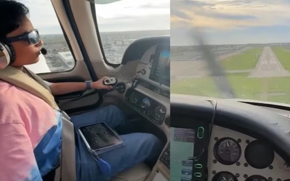 Cậu bé 11 tuổi gây kinh ngạc khi thành thạo lái máy bay hạ cánh và cất cánh