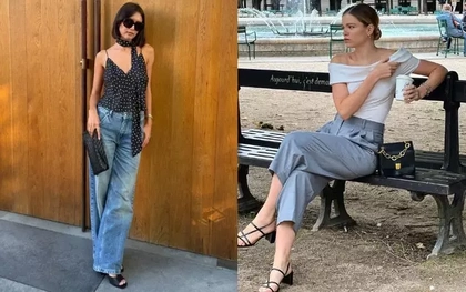 Phụ nữ Pháp thường mix quần ống suông với 4 mẫu áo, hóa ra mặc đẹp lại đơn giản thế này