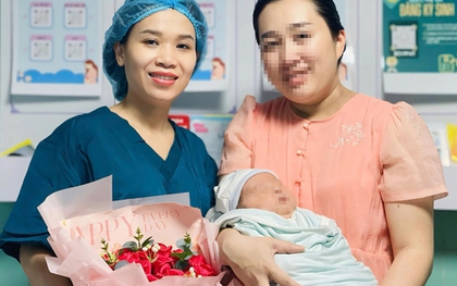 Hy hữu: Bé trai nặng tới 5,1 kg vừa chào đời ở Quảng Trị