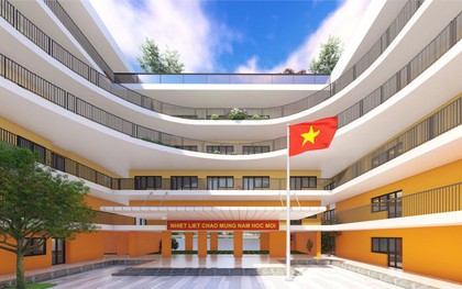Cuối năm nay, khu Đống Đa, Hà Nội sẽ có 1 trường THPT mới cực XỊN: Diện tích xây dựng hơn 2.000m2, nhìn ảnh phối cảnh mà mê!