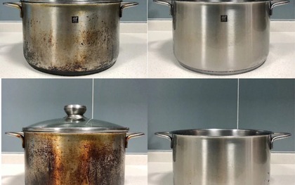 Thánh thần ơi, chiếc nồi 20 năm tuổi của mẹ tôi đến giờ vẫn sáng bóng nhờ bí quyết này