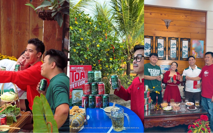 Mạng xã hội “dậy sóng” khi dàn KOL rủ nhau bắt trend thử thách Bia Saigon ngày Tết vừa qua
