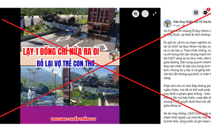 Sự thật phía sau thông tin CSGT “hy sinh khi truy đuổi” đang lan truyền trên mạng