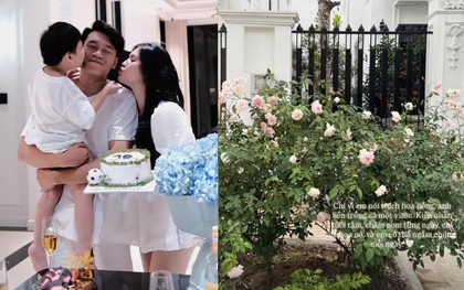 Vợ chồng Thành Chung - Tố Uyên sống cuộc đời như ngôn tình: Xây biệt thự mấy chục tỷ cho vợ ở, còn tự tay trồng cả vườn hoa hồng chỉ vì vợ thích ngắm hoa