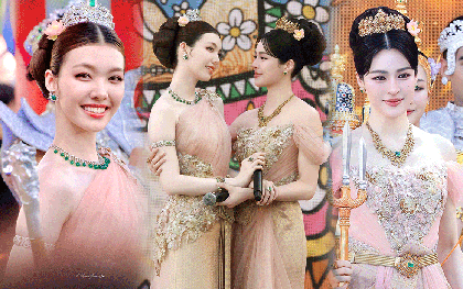 2 nữ thần Songkran đang gây sốt đất Thái: Xinh đẹp như xé truyện tranh bước ra, soi giá loạt trang sức mà hoảng hốt!