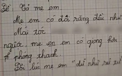Học sinh tả tóc mẹ khiến dân tình cạn lời: Đọc tới đâu, đói bụng tới đó!