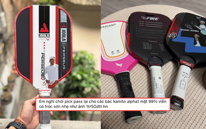 Chi tiền triệu mua vợt pickleball rồi "pass" lại nửa giá, người chơi ồ ạt thanh lý vợt vì sao?