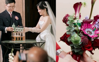 Cặp đôi Hà Nội "chơi lớn": Mang thú vui đắt đỏ rải khắp đám cưới, bó hoa có 1-0-2 không ai đoán nổi