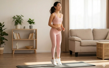 Bài tập nhảy tại chỗ 50 giây của người Nhật giúp giảm mỡ thừa