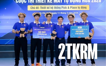 Gặp nhóm 5 chàng trai giành giải Nhất tại cuộc thi Thiết kế Máy tự động hóa 2026: 48 giờ không ngủ và 6 tuần bứt tốc