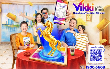 Tiết kiệm Vikki Trúng Ngựa Vàng ký: Cơ hội trúng giải đặc biệt Ngựa vàng 10 lượng
