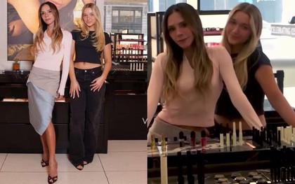 Tiểu thư Harper Beckham cực xinh "tháp tùng" Victoria công tác, thần thái chuẩn nữ thừa kế đế chế tỷ đô